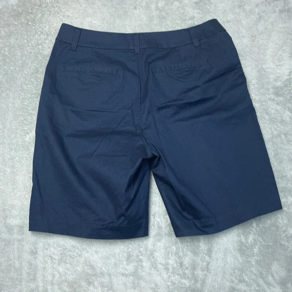 Matty M Women's M Casual Navy Cotton Blend Shorts e1081